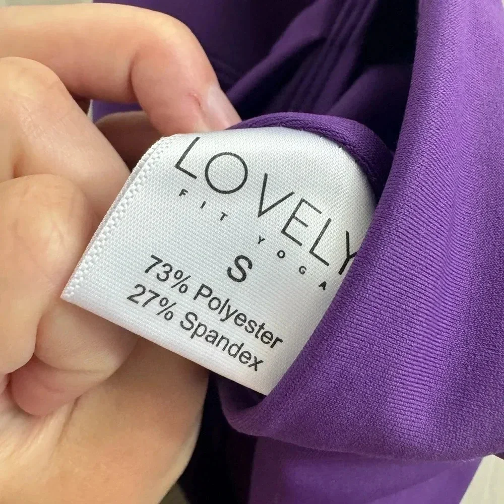 Lovely Fit Yoga Petite Purple Yoga pants
